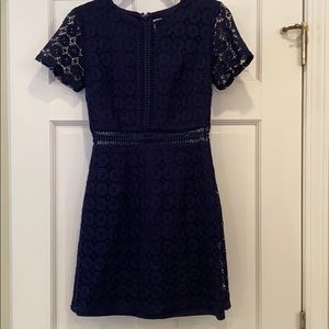 Navy lace dress